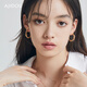 AJIDOU Ajidou Earrings Cold Wind Braided Hoop Earrings Japanese and Korean Simple Personalized Braided Ear Jewelry Earrings for Girls