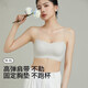 MiiOW Beautiful Back Bra Women's Summer Thin Small Breast Gathered Thin Shoulders Tube Top Anti-Exposed Suspender Skirt Special Seamless Bra 7A Cup Integrated Black + White M Recommended 70-90Jin Jin equals 0.5kg