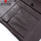 Pierre Cardin leather jacket men's spring and autumn business casual lapel leather jacket middle-aged men's dad's jacket tops for men