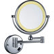 LED light fill light mirror folding dressing and beauty mirror cosmetic mirror bathroom 3 times magnification mirror portable chrome plated concealed/surface mounted