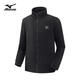 Mizuno outdoor jacket men's three-in-one jacket windproof two-piece warm mountaineering sportswear black M