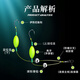 In-water mink finished anti-bottom fishing suspended sub-line double hook set European carp hook anti-off-bottom fishing set tied with big Iseni fish hooks value pack 5 sets anti-bottom line double hook Iseni barbed No. 4 hook