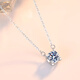 PT950 platinum necklace D color moissanite pendant bull head style 18K gold necklace as a Valentine's Day gift for girlfriend Light luxury style bull head style + luxury love gift box