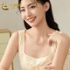 CHINA GOLD gold necklace 18K gold AU750 ball bead necklace birthday gift for girlfriend