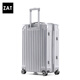 ZAT high-looking zipper suitcase trolley case student suitcase small boarding case password box silver 24 inches