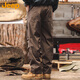 Jeep (JEEP) overalls men's autumn and winter men's straight trousers trendy casual loose pants men's coffee XL