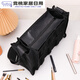 Make-up artist and make-up brush bag, crew on-site storage waist bag, outdoor cross-body back, portable, large, without zipper, black