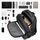 Herrengeschäft pendeln leichte Rucksack mit großer Kapazitäts-Rucksack College-Student 16-Zoll-Laptop Schoolbag Grey [wasserdichtes und abgenutzte Material]