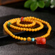 ADRIUS luxury high-end beeswax bracelet for women multi-ring yellow honey amber bracelet DIY Pixiu chicken oil yellow 108 bracelets beeswax beads about 6mm