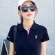Pier Cardin summer women's T-shirt pure cotton short-sleeved top Korean loose design suitable for summer commuting new loose black p purple red 6167 L 98-108Jin [Jin equals 0.5 kg] can be referenced