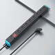 Same picture PDU plug-in strip 1.8 meters 8 holes 10A cabinet PDU socket Computer room power distributor engineering expansion pdu industrial socket plug-in strip master control switch K11802