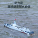 Yunya can launch remote control battleship, water remote control ship Nanchang simulated destroyer military model electric toy, 60cm remote control destroyer can launch