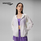 Saucony Sports Windbreaker para mujeres en primavera y verano cómodo y versátil suelto y transpirable protector solar chaqueta tejida de agua avena