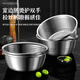 Fidis 304 stainless steel vegetable sink drain basket extra thick rice washing sieve fruit basin 20cm drain basin LLP-20K