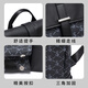 史莱辛格（Slazenger）/史莱辛格经典时尚可调节肩带 压花皮革 书包背包双肩包 花纹黑