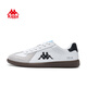 KAPPA women's shoes versatile German training shoes for women 2025 summer new breathable casual sneakers retro lightweight shoes for women classic white/black 38