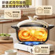 Clay pot ceramic pot, high temperature resistant dry-fired household gas stove stew pot, clay pot for rice, soup and meat, upgraded and thickened, 5-7 people, 4.5L