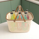 Panier de bain portable salle de bain de salle de bain salle de bain salle de bain salon de baignoire bleu tampon de rangement