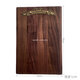 Nordamerikanische Walnussmalerbrett Messing Clip Posing Requisiten Pad Bronze Medaille Custom Aquarell Photography Board A4 Blumenwalnussmalerei Geben Sie Filztasche 3524c