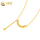 CHINA GOLD gold necklace 18K gold AU750 ball bead necklace birthday gift for girlfriend