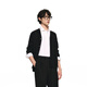 Sketch the same style in the mall/black branch men's 2025 spring new sweater long-sleeved cardigan solid color 9P1310200 001 black S