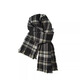 Memaru Scarf Men's Winter 2024 New Versatile Korean Plaid Scarf Women's Gift for Boyfriend Couple Scarf to Keep Warm Double-sided - Black
