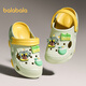 Balabala children's shoes children's clogs non-slip home slippers boys and girls sandals new summer outer wear green tone 00344 35 (inner length 23cm recommended foot length 22cm)