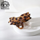 Royal sasa leopard print bow clip design, large shark clip on the back of the head, high volume and high-end hair clip