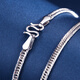 Meluxe PT950 platinum necklace men's horsewhip chain simple and versatile boss chain birthday gift about 14.32g-50cm