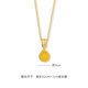 Only double awning necklace for women, niche light luxury and high-end pendant, clavicle chain, 18k gold plated necklace, awning necklace (yellow)