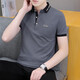 Hailan Home a un t-shirt à manches courtes à col à col courte pour l'été pour hommes à la mode à la mode à la mode de glace à moitié à manches à manches à manches simples Polo QY686 White 4xl [180-195Jin [Jin est égal à 0,5 kg]]]