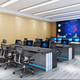 Modern technological console, high-end operation desk, command center, dispatching desk, security monitoring desk, workbench, size customization, contact customer service