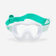 迪卡侬潜装备潜水面罩儿童游泳眼镜可呼吸面罩水下泳镜 绿色