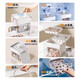 
Yonghuan Ice Bucket Ice Grid made of ice frozen commercial ice cubes set up a stall beverage transparent storage refrigerator 9214 seconds to remove ice 50 grids double-layer square free ice shovel storage ice