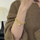 BMOI Old Phoenix 999 gold pure gold Xiaopangfu bracelet feminine style new versatile Five Emperors coin braided bracelet