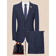 Anniversary Bird Men's Wool Suit Two-piece Business Formal Work Striped Suit Groom Wedding Dress 6157 Gray Check Double Slit M 170/88 Recommended 115-130 Jin Jin is equal to 0.5 kg