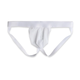 Men's Thong Tight Low Waist Bikini T Pants Gay Gay Back Hollow Exposed Buttocks Free Sexy Underwear 1504 White M