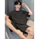 Catman (MiiOW) 2025 new men's pajamas summer modal thin shorts shorts for summer can be worn outside 6198 blue modal suit L 90-120Jin [Jin equals 0.5 kg]