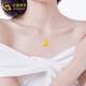 CHINA GOLD 18K gold necklace for women, light luxury and versatile jewelry, rose pendant, Valentine's Day birthday gift for lover and wife, rose pendant, with S925 silver O-shaped chain