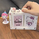Xiaohongshu's same style Polaroid KT flipping photo album three-dimensional rotating photo frame display stand couple photo storage three-inch white rotating photo album + KT cat accessories + stickers only the above can hold 12-24 photos