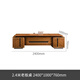 Solid wood new Chinese style boss table walnut president table solid wood executive desk manager desk office desk and chair combination 2.4m boss table