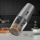 CLITON electric pepper grinder rechargeable stainless steel pepper black pepper sea salt gravity induction grinding bottle seasoning bottle