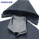 Romon jacket men's spring, autumn and winter new style velvet thickened detachable hooded business casual young and middle-aged dad jacket