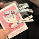 CHANSUNRUN Cute Cross KT Cat Hair Clip Cartoon Student Bangs Clip Ins Style Fresh Side Clip Girls Versatile Hair Clip Cross KT Cat Value Set of 5 Pieces One Each