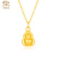 Chinese jewelry gold pendant for men and women, pure gold gourd Fulu gold necklace, birthday gift for mother, girlfriend, girlfriend