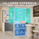 Meiling (MeiLing) 506 upgraded energy efficiency double frequency French multi-door four-door refrigerator household thin air-cooled frost-free antibacterial large capacity gray BCD-506WP9CX gray