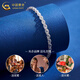 China Gold (CHINA GOLD) PT950 Platinum Phoenix Tail Bracelet 2025 New Hand Jewelry Platinum Valentine's Day Birthday Gift for Girlfriend and Wife For Girlfriend/Wife Platinum Phoenix Tail Bracelet About 2.1g Zhongjin Gift Box