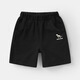 Uniqkuku [same style in the mall] Boys summer sports shorts new style children's small children's mid-sleeved baby suit summer U15781 dark blue 90 cm