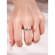 DR moissanite diamond ring one carat diamond secret diamond ring sterling silver couple ring platinum proposal diamond ring main diamond 2 carats size 12 live mouth adjustable size
