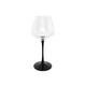 Qinkai goblet ins high-looking red wine glass light luxury goblet black and red bow tie crystal glass wine glass home white stem red wine glass 180ml